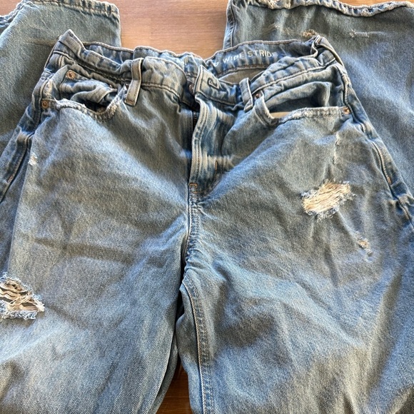 Gap Teens Wide Stride Classic Blue Distressed Jeans. - Picture 10 of 12